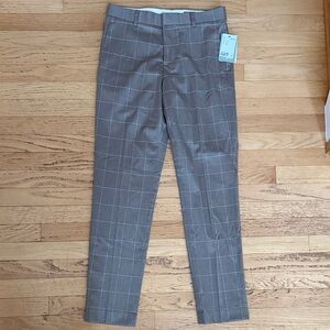 H&M Men's Gray Checkered Pants